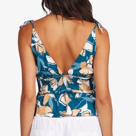 ROXY Floral Simple Blossom Tank Top Size S M L - Picture 2 of 9